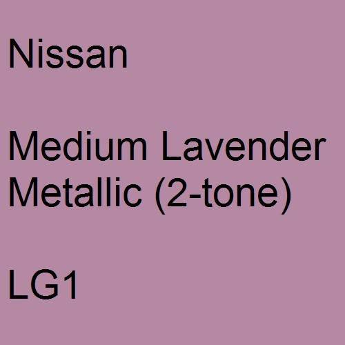 Nissan, Medium Lavender Metallic (2-tone), LG1.